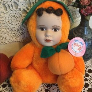 Orange 🍊 Plush Baby Doll